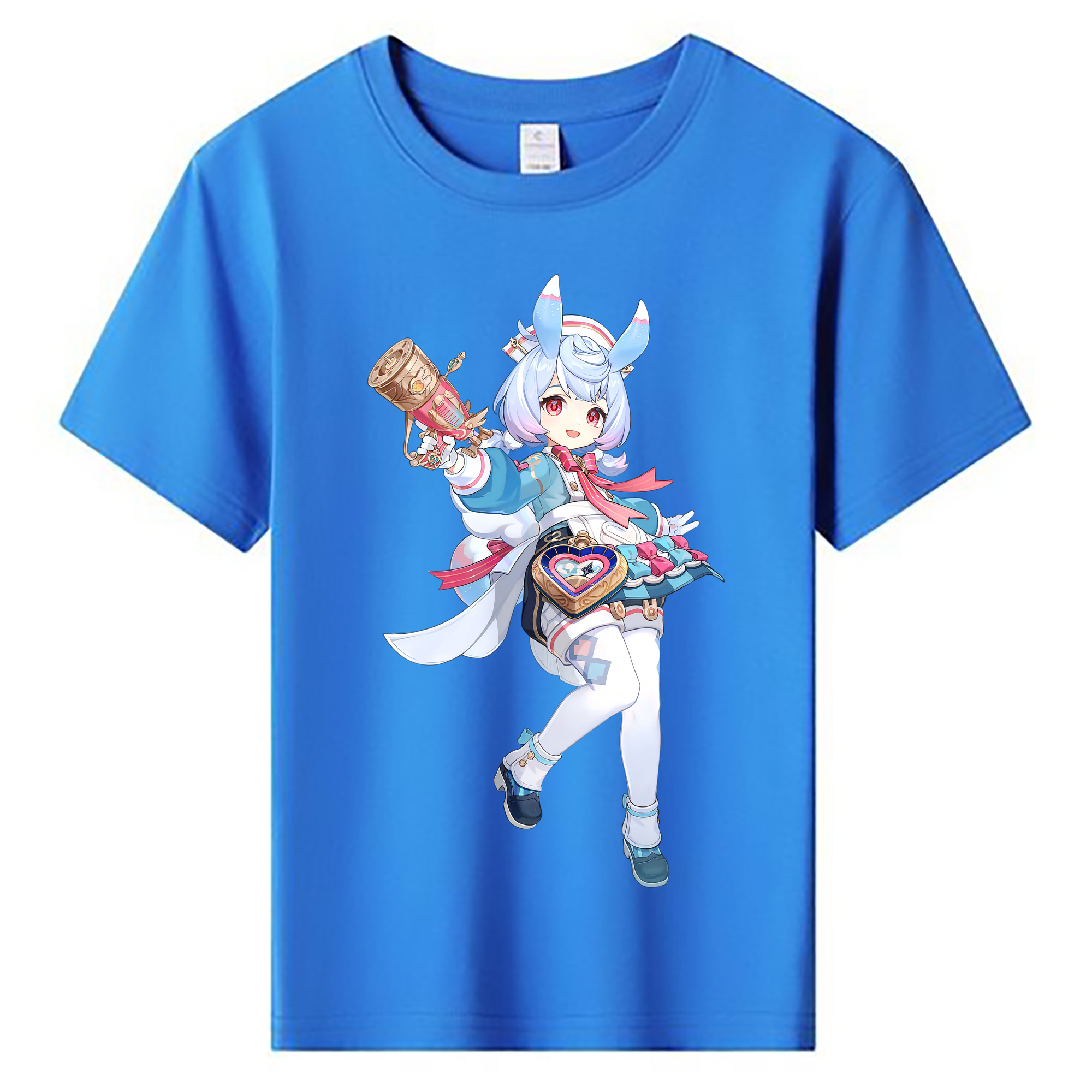 げんし神 シゲウィン genshin Shigewin 綿100％キッズTシャツ（フロントプリント）
